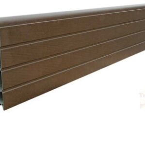 Walnut Pvc Composite Fencing Panel 2438mm x 300mm