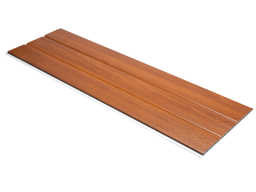 Golden Oak Hollow Soffit Board 300mm x 5m Subtle Grained
