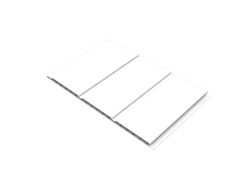 White Hollow Soffit Board 300mm x 5m