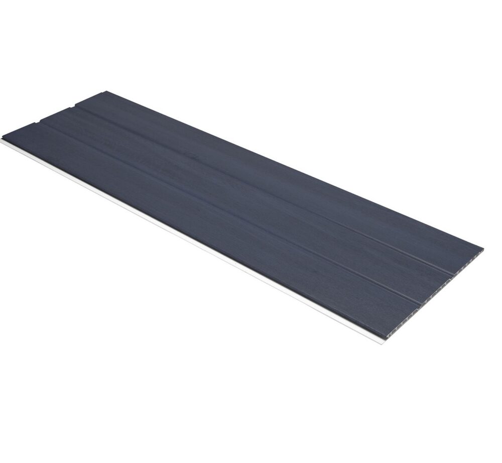Anthracite Grey Subtle Grained Finish-Hollow Soffit Board-300mm x 5m