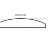 Brown Vinyl Upvc-Convex Fencing Panel 1828mm - Image 2