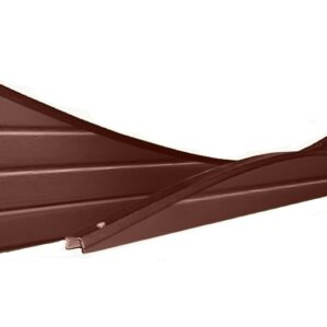 Brown Vinyl Upvc-Concave Fencing Panel 1828mm