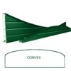 Green Vinyl Upvc-Convex Fencing Panel 1825mm - Image 2