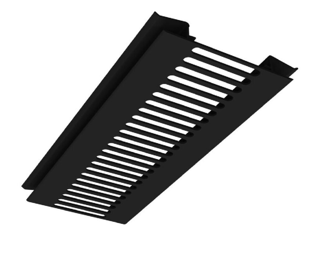 Black Smooth Finish-Continous Vent Trim-5m