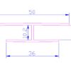 Golden Oak Subtle Grained Finish Soffit-H/Joint Trim-5m - Image 2