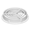 White Round-Soffit Vents