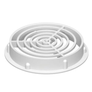 White Round-Soffit Vents