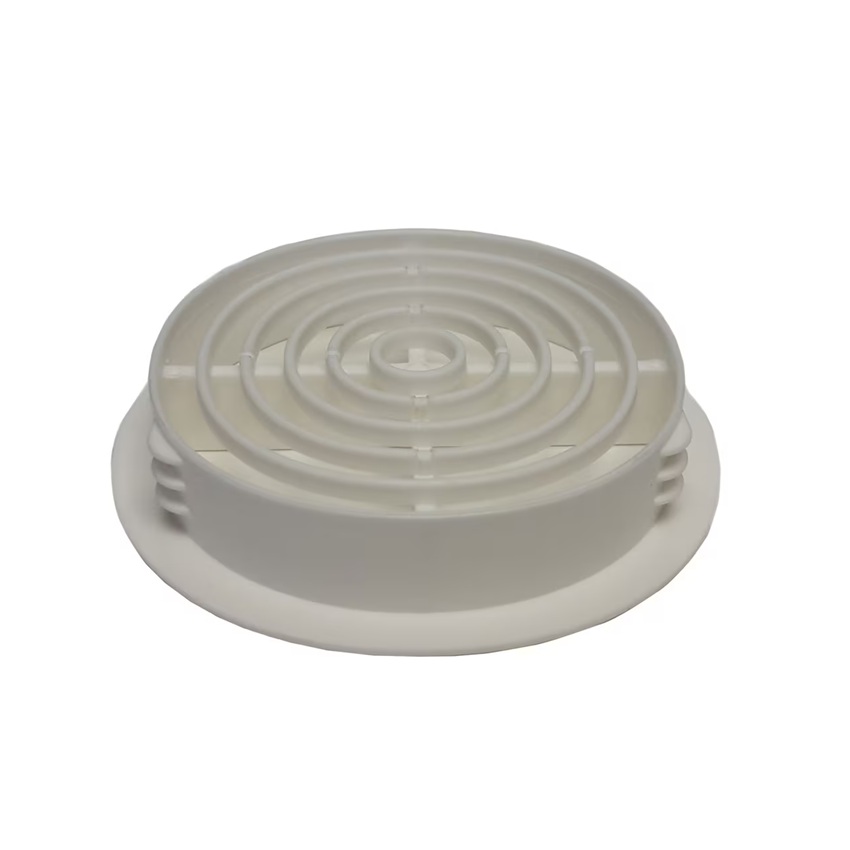 White Round-Soffit Vents