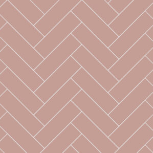 Antique Rose Herringbone Tile  Waterproof Laminated Shower Wall Panels