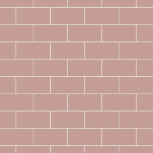 Antique Rose Metro Tile Waterproof Laminated Shower Wall Panels