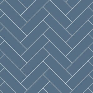 Misty Blue Herringbone Tile  Waterproof Laminated Shower Wall Panels