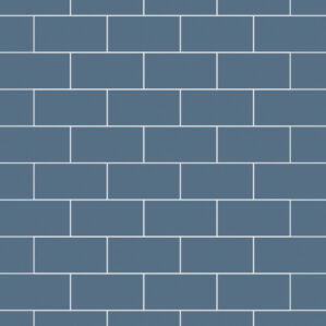 Misty Blue Metro Tile Waterproof Laminated Shower Wall Panels