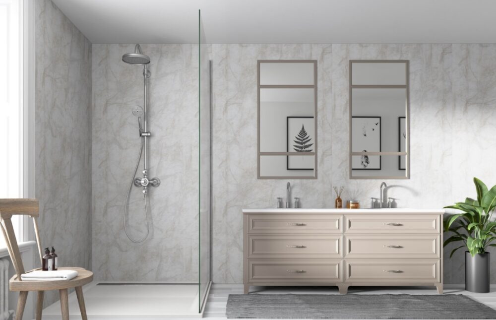 Himalayan Marble 100% Waterproof Wetwall Panels - Image 3