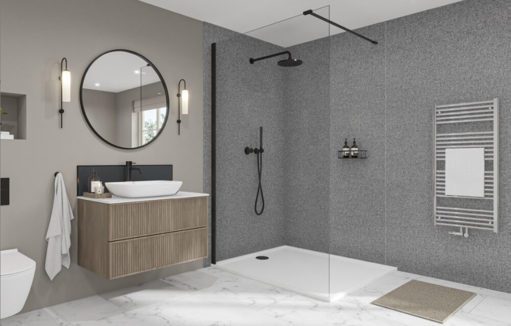 Virgo Gris 100% Waterproof Wetwall Panels - Image 3