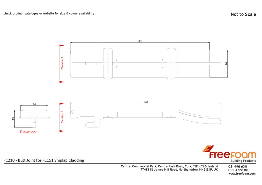 Anthracite Grey External Cladding Butt Joint 151mm - Image 2