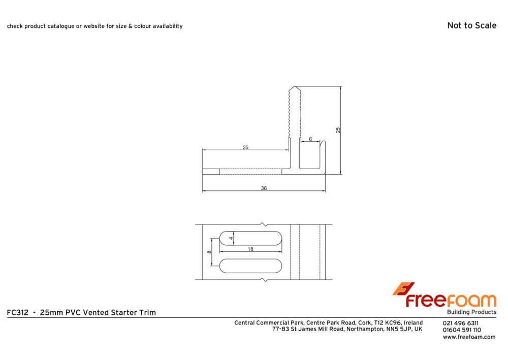 Cladding Vented Starter Trim 3m - Image 2