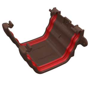 Brown Ogee Guttering