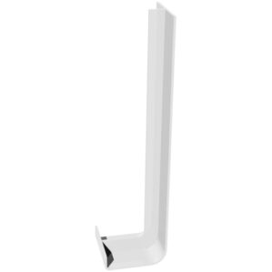Plastic Skirting Board Cover Over Square Edge White - Joint Trim