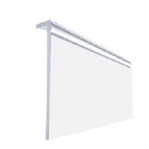 Plastic Skirting Board Cover Over Ogee Edge White-200mm